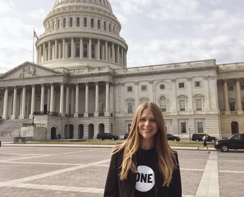 Megan at the US Capitol for ONE